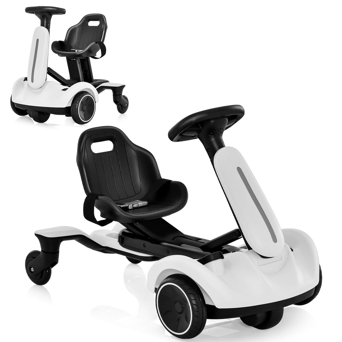 Costzon Ride on Drift Car, 6V Electric RideOn Toy W/360Degree Spin