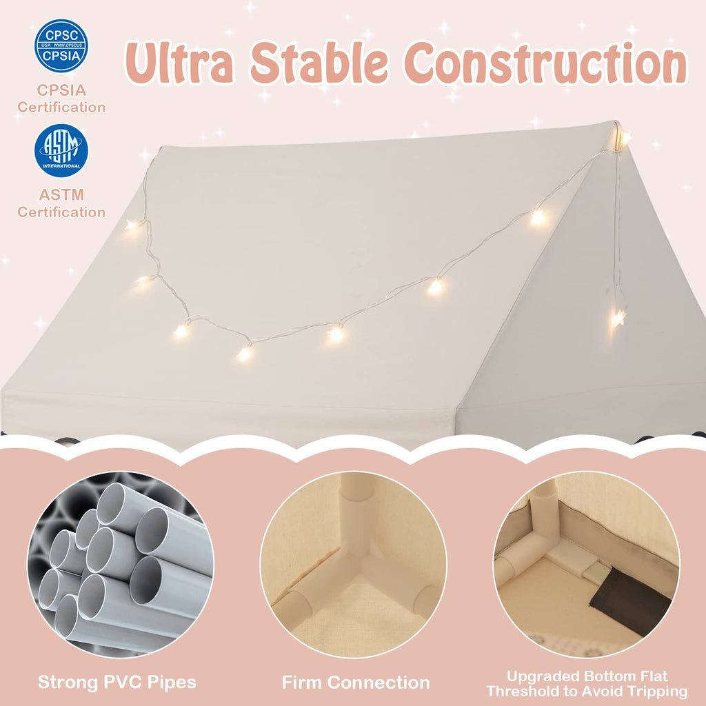 Kids Play Tent with Non-Slip Mat - Costzon
