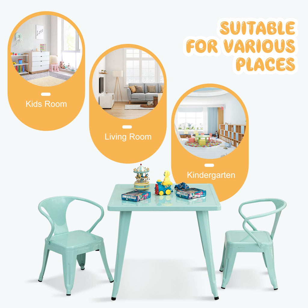 Kids Table and 2 Chair Set - Costzon
