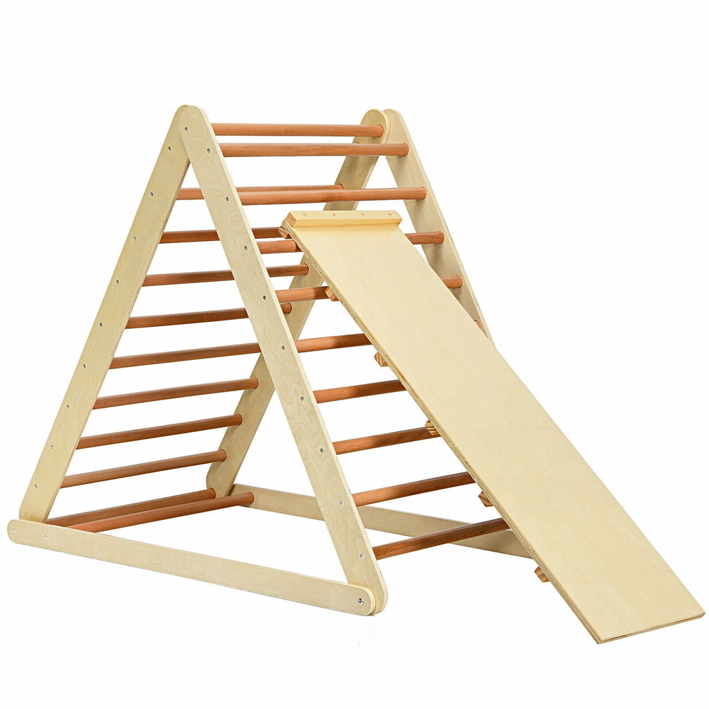  3 in 1 Toddler Wooden Activity Climber for Sliding & Climbing