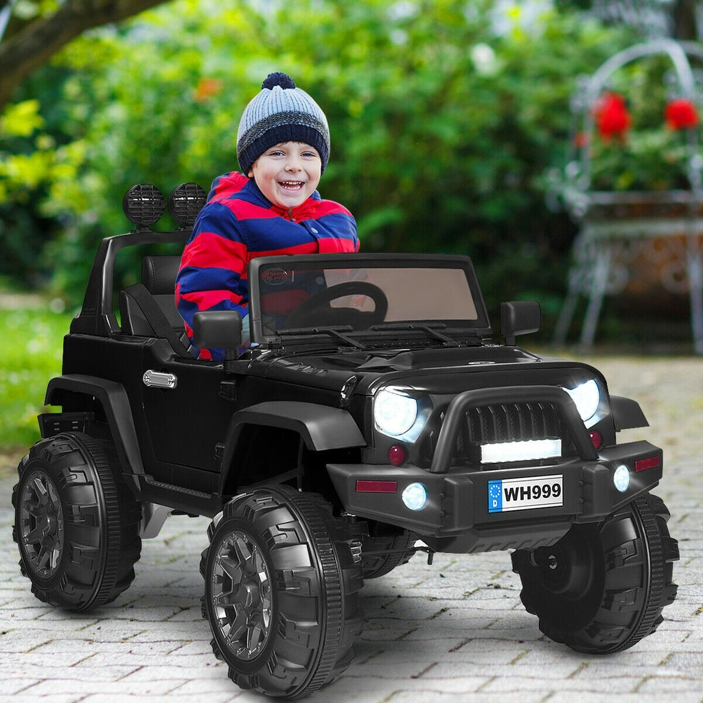 Costzon Ride on Truck, 12V Battery Powered Electric Vehicle w/ 2.4G Remote Control - costzon