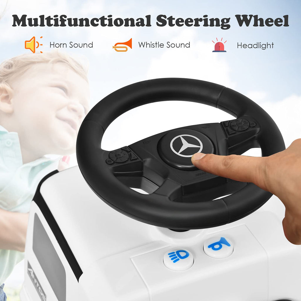  Ride On Push Car for Toddlers, Licensed Mercedes Benz Sliding Car - Costzon