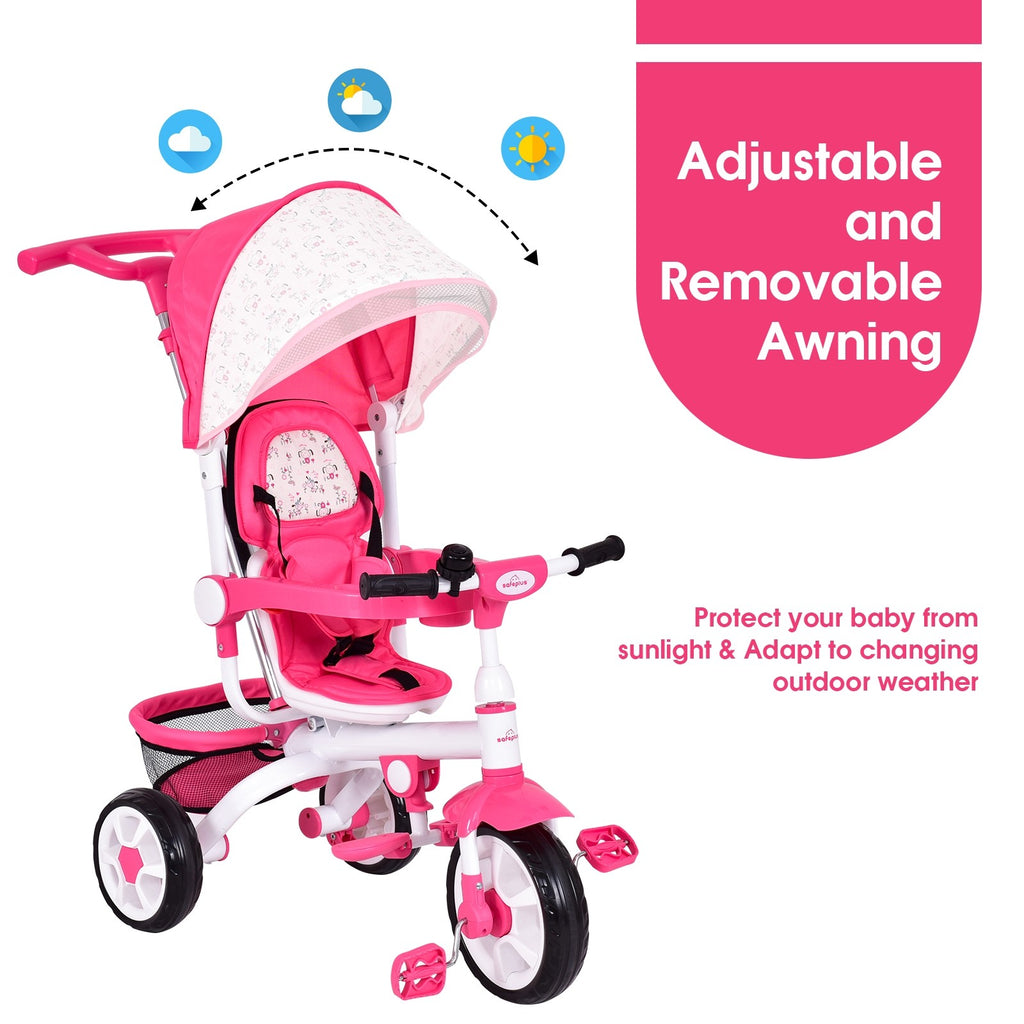 Pink Tricycle for Toddlers - Costzon