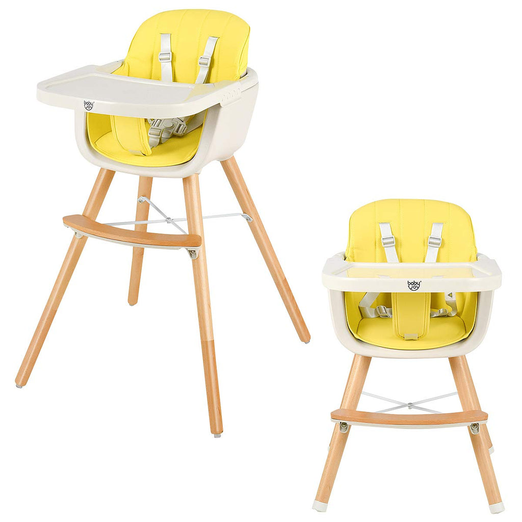 Convertible Baby High Chair, Yellow