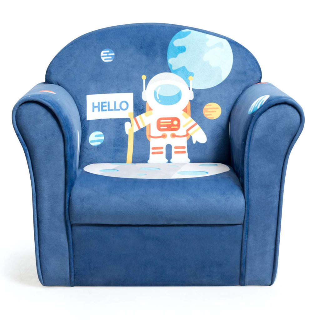 Children Armrest Chair with Pattern, Spaceman - Costzon