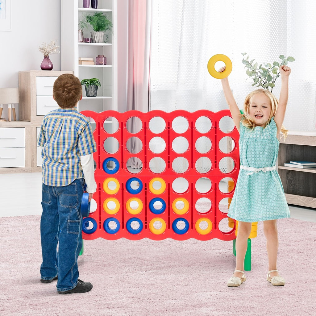Costzon Giant 4-In-A-Row, Jumbo 4-to-Score Giant Games for Kids & Adults - costzon