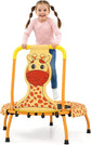 BABY JOY Toddler Trampoline | ASTM Certified Mini Kids Trampoline with Foam Padded Handle & Safety Padded Cover