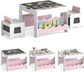 Costzon Kids Table and Chairs | Wooden 4-in-1 Activity Desk Set w/Double-Sided Tabletop