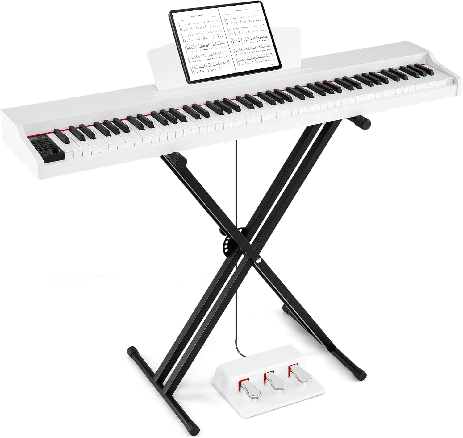 Costzon Piano Keyboard 88 Keys Portable Full Size Semi-Weighted