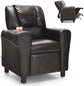 Costzon Kids Recliner Chair with Cup Holder, Toddler Room Furniture Children Armrest Sofa w/Headrest & Footrest for Girls Boys Baby Bedroom