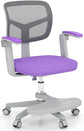 Costzon Kids Desk Chair, Swivel Study Chair with Flip-Up Arms and Footrest
