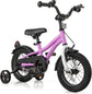 BABY JOY Kids Bike, 12 14 16 18 Inches Sporty Bicycle with Training Wheels