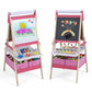 Costzon 3 in 1 Double-Sided Standing Easel with Magnetic Whiteboard