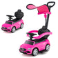 Costzon 3-in-1 Ride on Push Car, Mercedes-Benz Licensed Foot to Floor Sliding Car