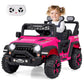 Costzon Kids Ride on Truck, 12V Electric Ride on Car with Remote Control, 3 Speed & Spring Suspension