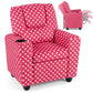 Costzon Kids Recliner Chair with Cup Holder, Padded Toddler Lounge Armchair