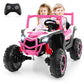 Costzon 24V Kids UTV, 4WD/2WD Battery Powered Electric Car w/ 4 x 100W Powerful Engine, Remote Control