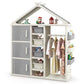 Costzon Kids Costume Storage Closet, Children Pretend Dresser Wardrobe