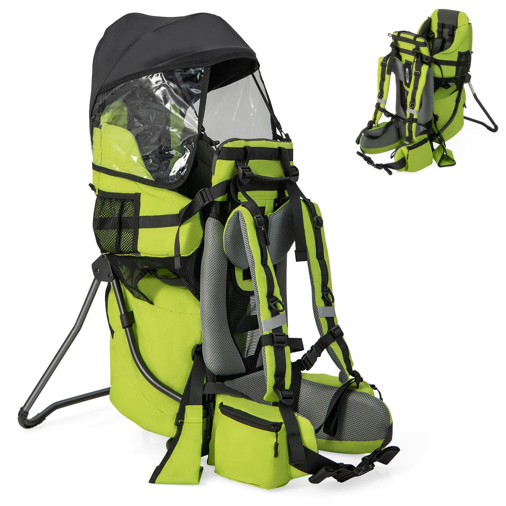 Lightweight Toddler Carrier Backpack, Green - Costzon