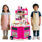 Costzon Kids Plastic Play Kitchen for Kids 3+