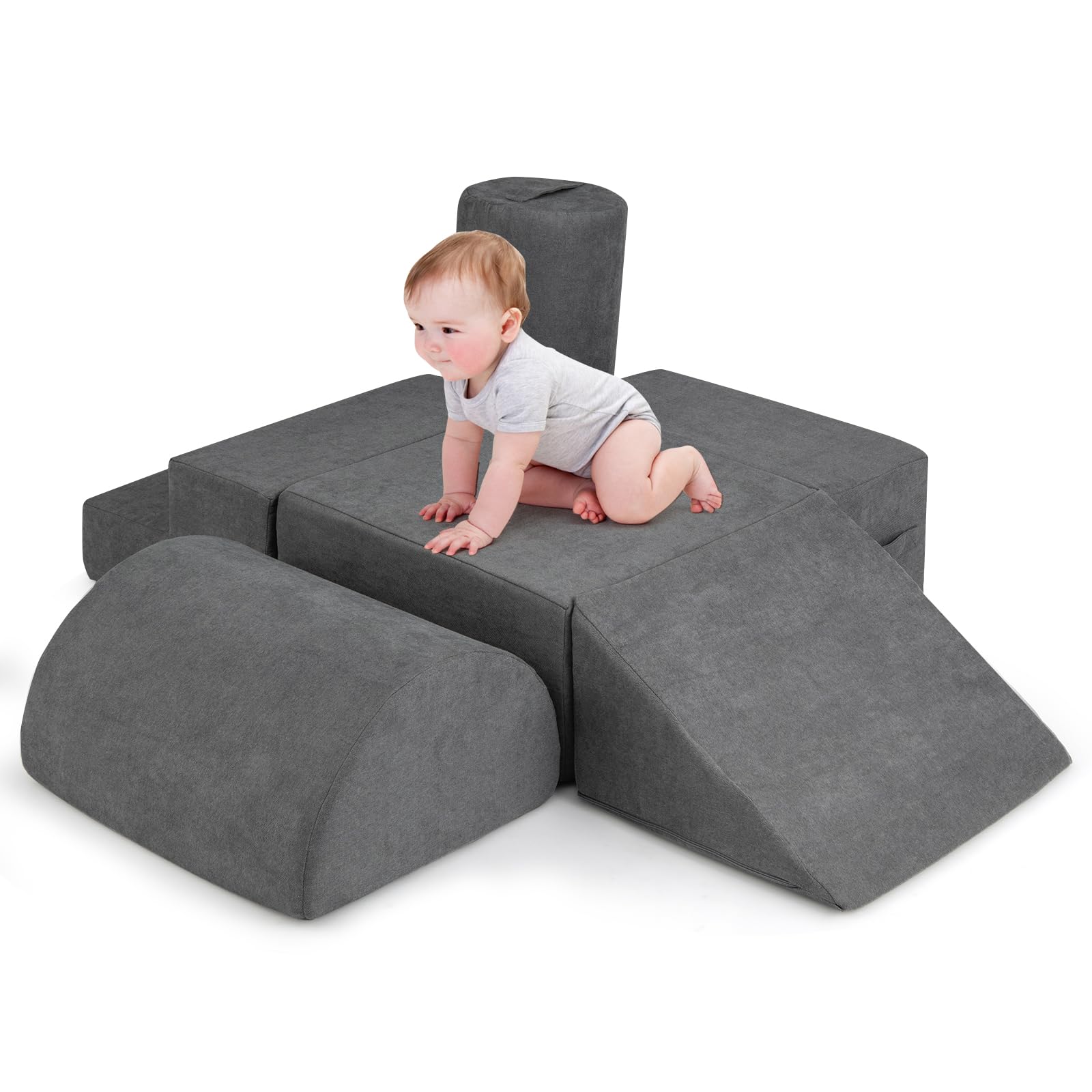 thumbnail image 2 of Premium Foam Baby Play Mat 50x50 - Extra Thick, Machine Washable & Non-Slip 2 of 11