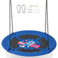 Costzon 40” Saucer Tree Swing for Kids, Flying Saucer Swing with Carabiners, Adjustable Hanging Ropes