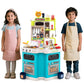 Costzon Kids Plastic Play Kitchen for Kids 3+