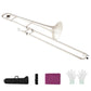 Costzon B Flat Tenor Slide Trombone Brass, Ideal for Standard Student Beginner Trombone