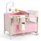 BABY JOY 5-in-1 Pack and Play, Bedside Bassinet Sleeper Playard Crib