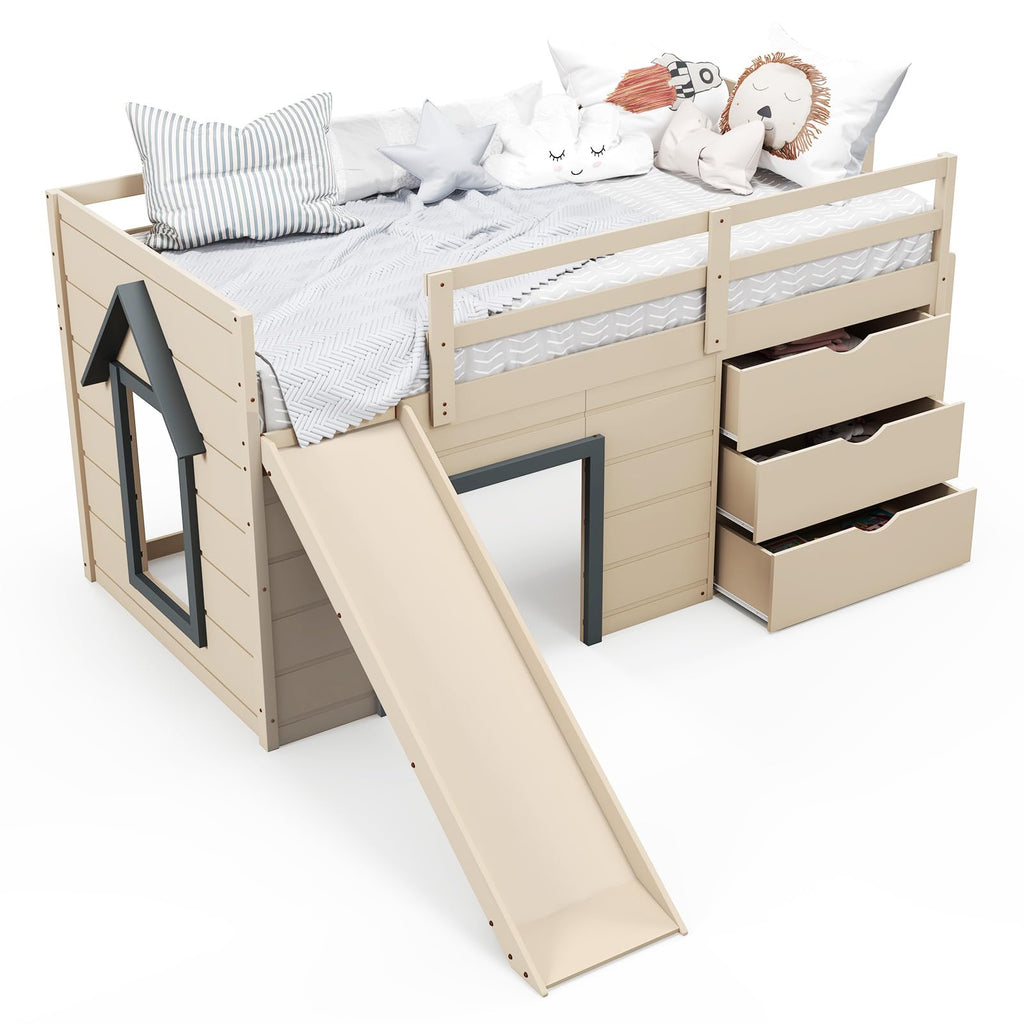 Twin Low Loft Bed - Costzon