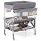 BABY JOY Portable Baby Changing Table, Foldable Waterproof Diaper Changing Station w/Wheels
