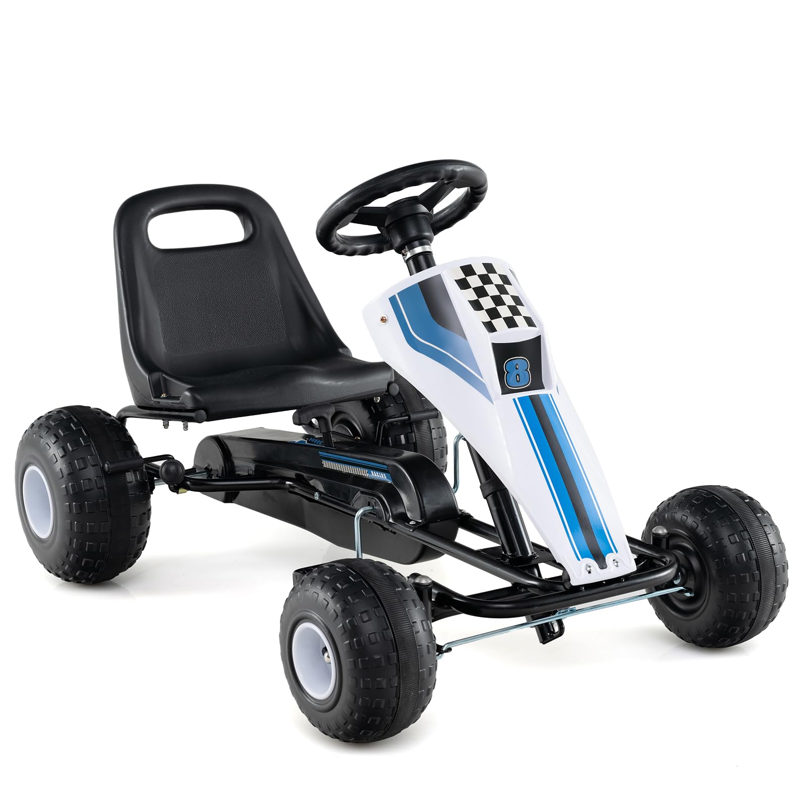 Costzon Pedal Go Kart 4 Wheel Ride on Toy Pedal Car