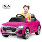 Costzon 12V Kids Ride on Car Licensed Audi SQ8, Remote Control Ride on Toy, Battery Powered Electric Vehicle with Spring Suspension