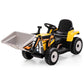Costzon Ride on Car, 12V Excavator with Remote Control, Battery Powered Construction Vehicle
