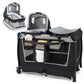 BABY JOY 4 in 1 Nursery Center, Foldable Pack and Play w/Bassinet, Changing Table