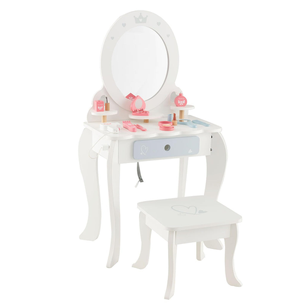 Costzon Kids Vanity Set with Mirror