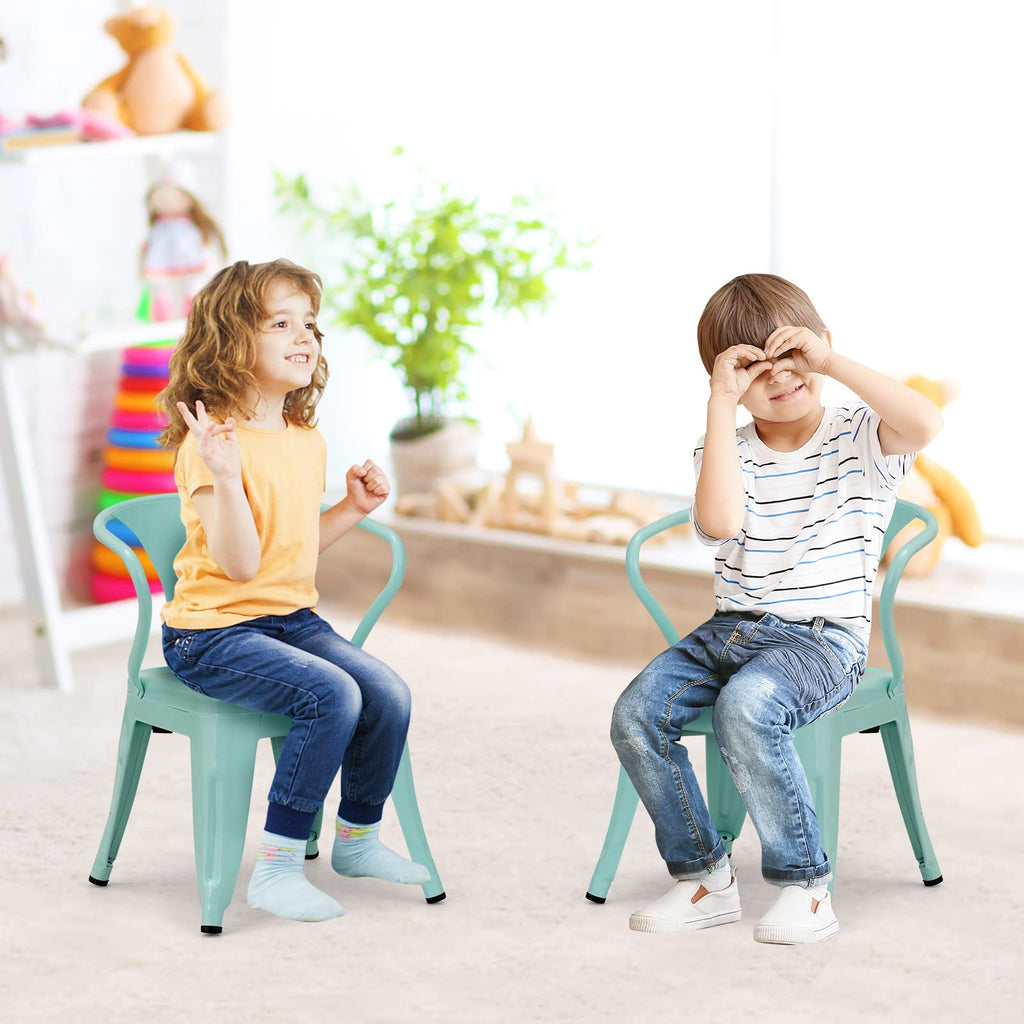 Costzon Set of 2 Kids Steel Chair