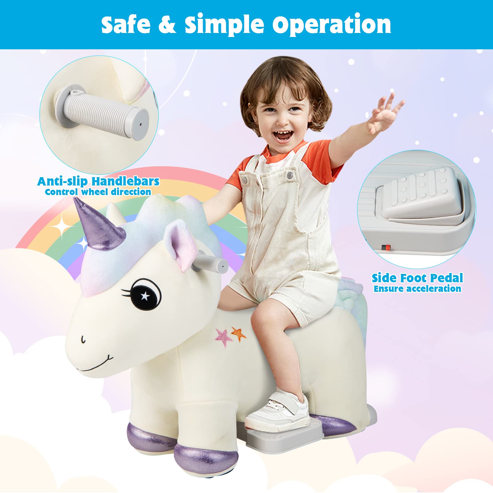 Costzon Kids Ride on Unicorn costzon