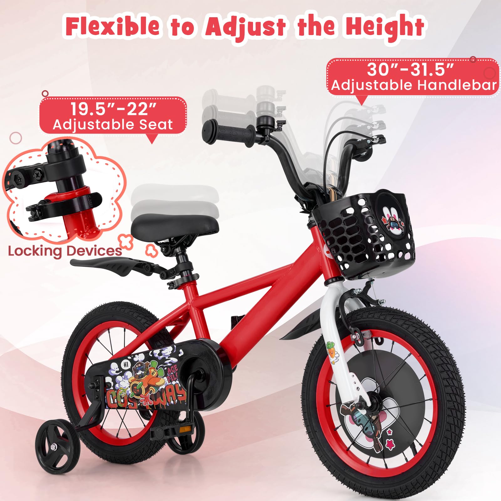 Cycle Rabbit For Boy Costzon Rabbit Pilot Sporty Kids Bike, 14 Inch Child Bike for 3-8 Year ...