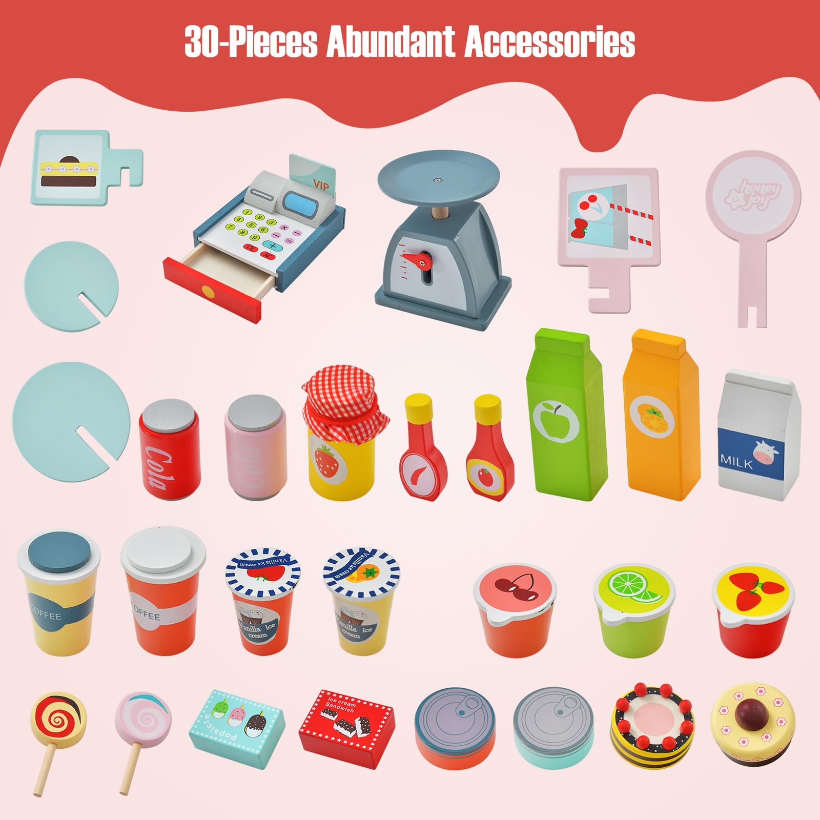 Costzon Wooden Grocery Cart, Kids Pretend Role Play Market Stand with – costzon costzon-wooden-grocery-cart-kids-pretend-role-play-market-stand-with-costzon