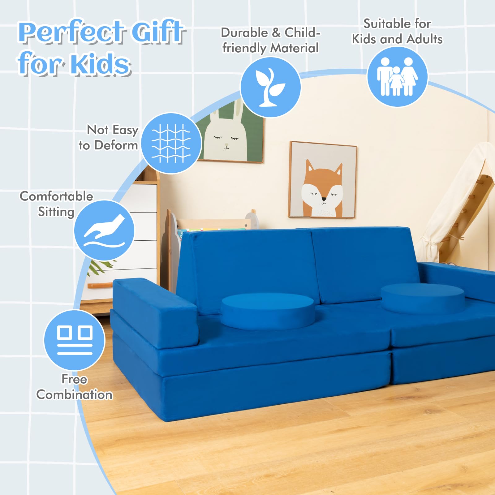 Costzon Convertible Kids Couch