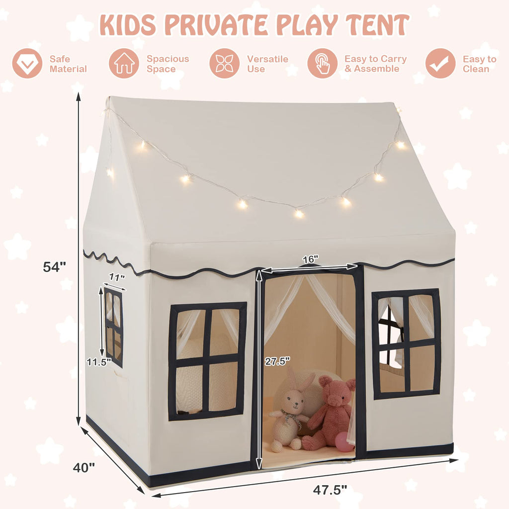 Kids Play Tent with Non-Slip Mat - Costzon