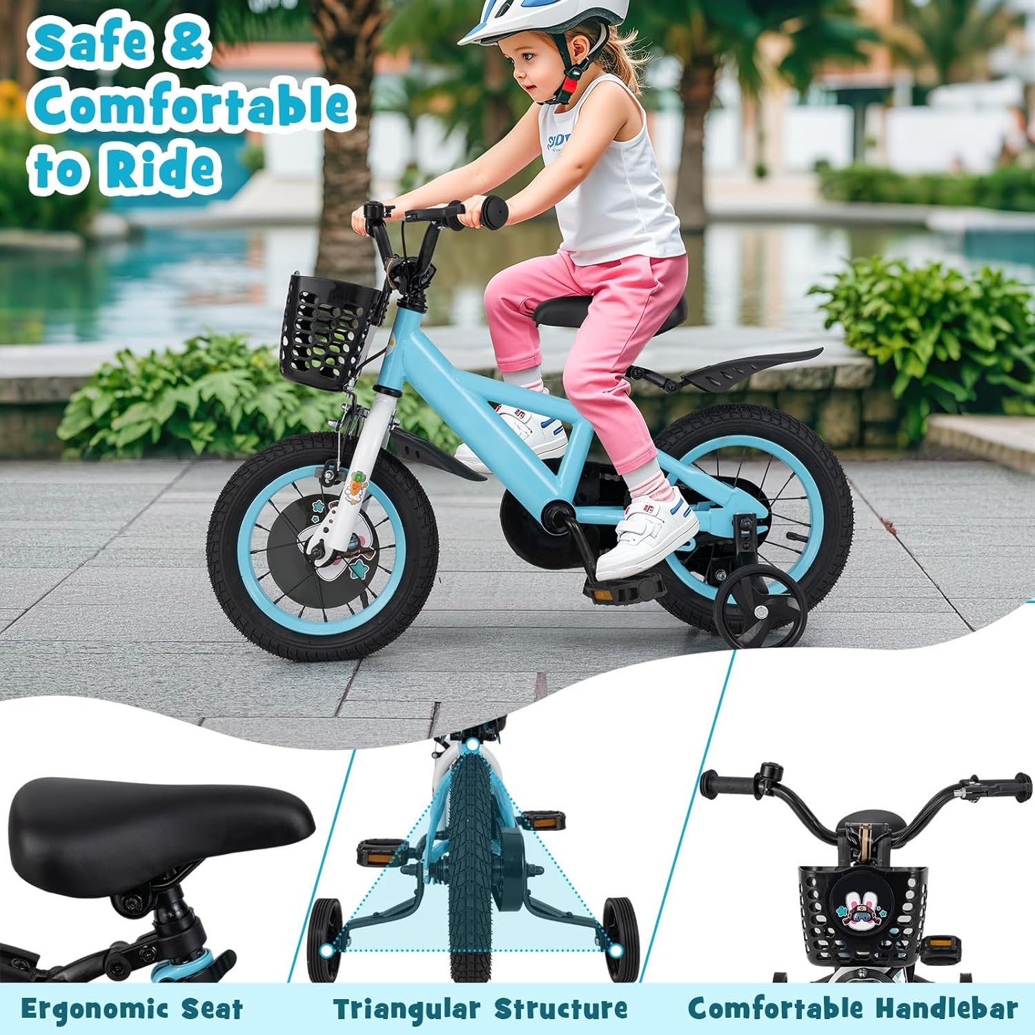 Cycle Rabbit For Boy Costzon Rabbit Pilot Sporty Kids Bike, 12 Inch Child Bike for 3-8 Year ...