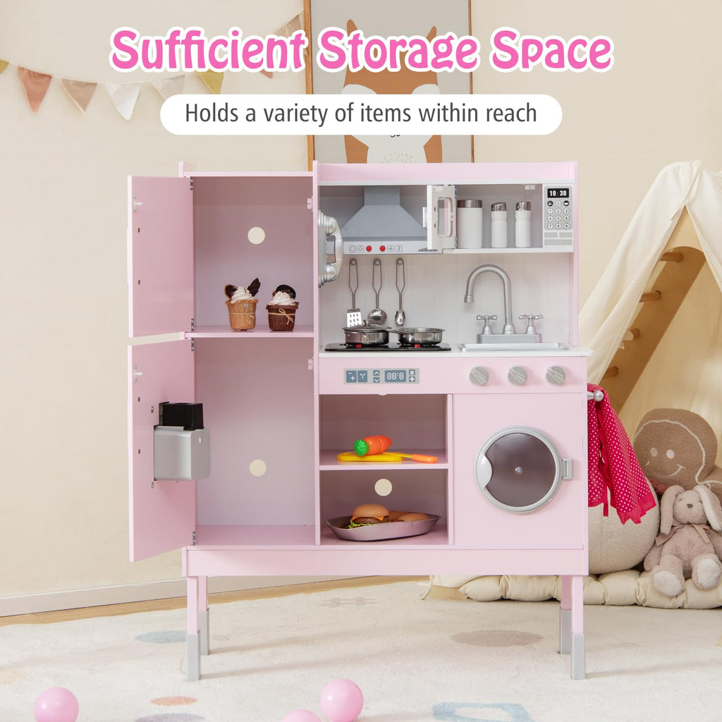 Wooden Kitchen Toy Set - Costzon