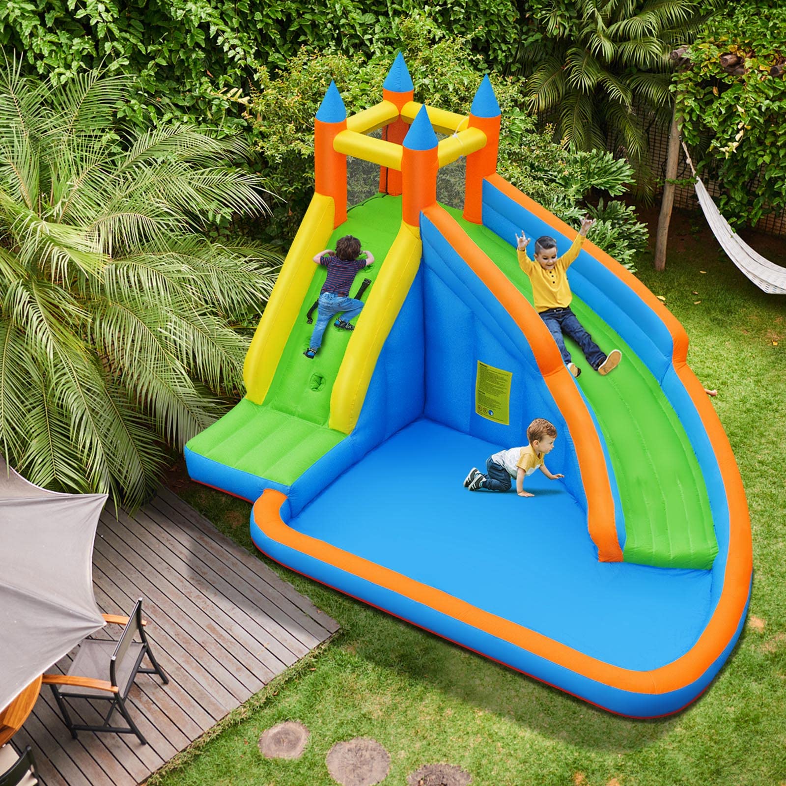 Bounce House Bountech Inflatable Water Park Kids Water Slide Water