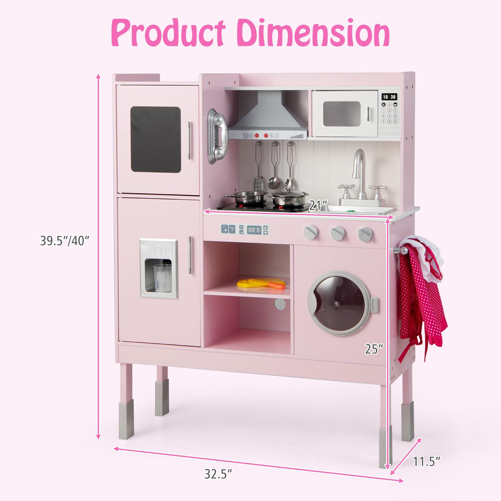 Wooden Kitchen Toy Set - Costzon