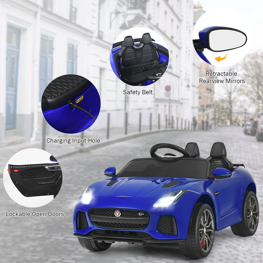 Costzon Ride on Car, 12V Licensed Jaguar F-Type SVR Battery Powered Ride on Toy w/ 2.4G Remote Control - costzon
