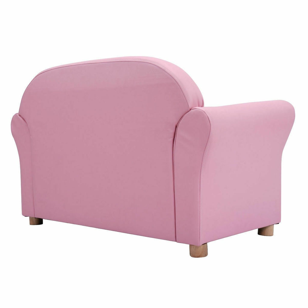 Kids, PU Leather Upholstered, Sturdy Wood Construction - costzon