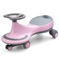 BABY JOY Kids Wiggle Car, Ride On Swing Toy with LED Flashing Wheels