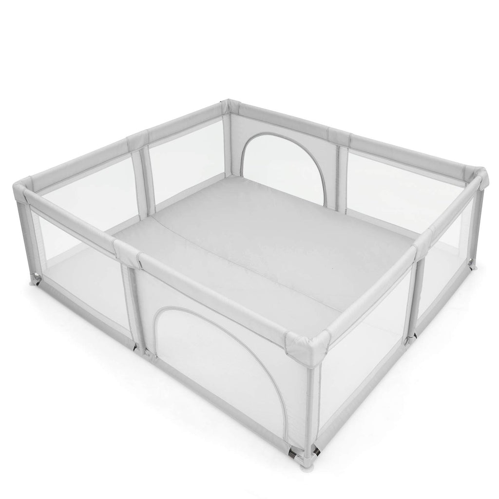 Costzon Baby Playpen, Grey